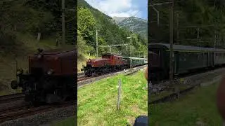 🐊 Das legend&auml;re Krokodil Ce 6/8 II 14253 donnert mit 4x EW-Wagen die Gotthard-Nordrampe hinunter! 🚂