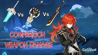 DILUC WEAPON COMPARISON SKYWARD PRIDE VS SERPENT SPINE VS PROTOTYPE ARCHAIC! WHO IS BEST!!!
