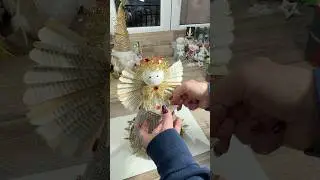 Realizza un angelo con il riciclo di un libro da macero #diy #upcycling #christmas #noel #howto