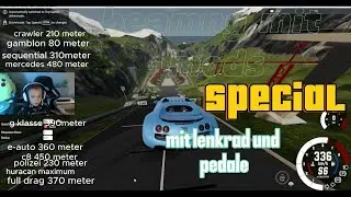 das erste mal beamng mit Lenkrad und Pedale