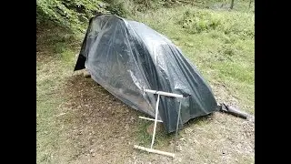 Survival Instructor's year round bushcraft shelter