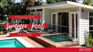 Pool house with backyard bar | Melwood Cabanas