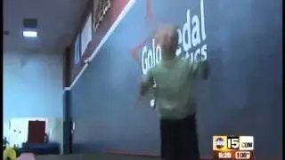 Future Olympic gymnastics stars training in Tempe