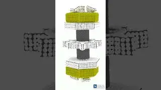 Molecular dynamics of a 2GHz gear held by clip-pin bearings