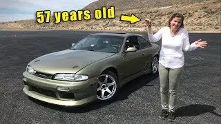 Mom LEARNS TO DRIFT in my 500HP RACE CAR!