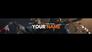 FREE Gaming Banner Template For Youtube Channels #42 Photoshop | DOWNLOAD PSD
