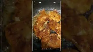 Fried Fish 🐠 Tasty fish Pakora ❗ Original Sizzling Sound ❗ ASMR #shorts #fishpakora