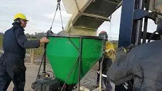 Heli A1 using a Ground-Effect Spreading Bucket & Conveyor Loader by IMS NZ Ltd