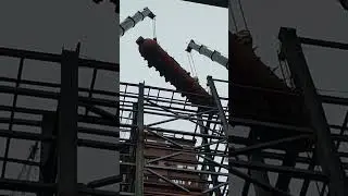 60Tonnes Steam drum erection with the help of two 160 tonnes crane.