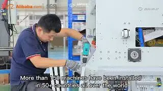 Aopack box-making machine factory show, carton box maker manufacturing workshop. #BoxMakingMachine