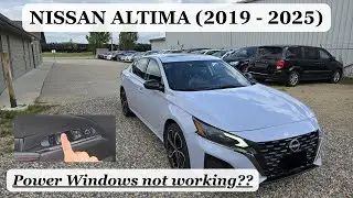 Nissan Altima &mdash; расположение предохранителей электрических стеклоподъемников (2019&ndash;2025)