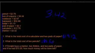 Math Word Problems