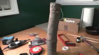 My first DIY Geocache. Wood log