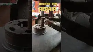 broken Rim Repair #shorts #truckmechanic #truckrepair #truckwork
