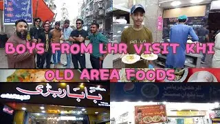 Boys From Lahore Visit Karachi Old City Area Delicious Food. 🍱 like  👍 Subscribe