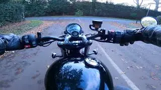 Quick ride outside London | Triumph Bonneville | 4K | London 🇬🇧