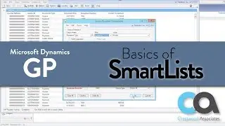 Basics of Dynamics GP SmartLists
