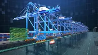Visualize Container Terminals Operating Automatically | SP-SSA International Terminal #automation