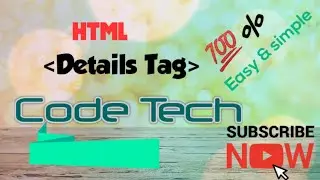 Details tags ko html me kaise apply करें।। Very easily। ।By Code Tech