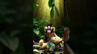 Monkey's Playful Discovery