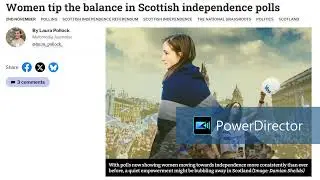 Excerpt from the National &ldquo;Women tip the balance in Scottish independence polls&rdquo;