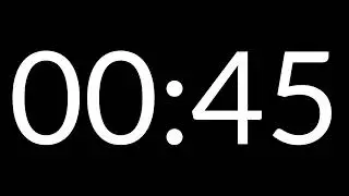 02 Minutes (120 Seconds) CountUp | Black Screen | No music | 4K CountUp|  Minimal & Distraction Free