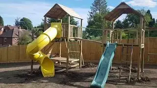 Custom Wooden Climbing Frame by PlayCrazy Built by 'Climbing Frame Installers'