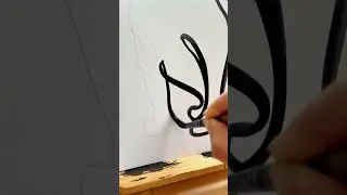 Draw a French Bulldog with me in one single line. Relaxing art videos. Puppy portrait. Frenchie