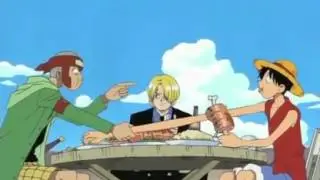 Luffy Stealing Food