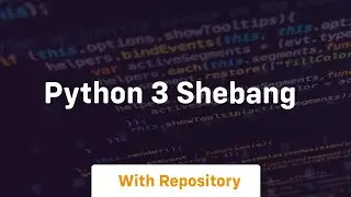 python 3 shebang