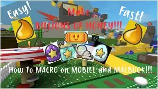 Как делать МАКРОСЫ на МОБИЛЬНОМ УСТРОЙСТВЕ/MACBOOK в Bee Swarm Simulator!