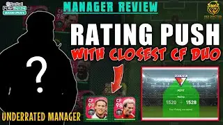 RATING PUSH WITH CLOSEST CF DUO | UNDERRATED MANAGER REVIEW | PES 2021 MOBILE