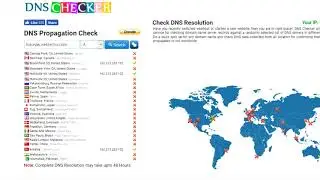Checking DNS propagation of Website