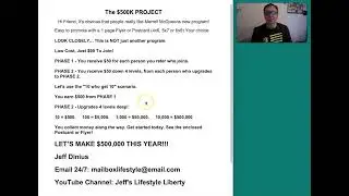 THE 500K PROJECT: Review Of My New Mailing Option!