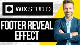Как создать эффект раскрытия нижнего колонтитула в Wix Studio