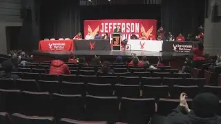 Four Jefferson J-Hawks sign football letters of intent with colleges