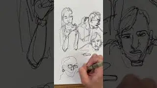Continuous Line Drawing | Quick Contour Portraits