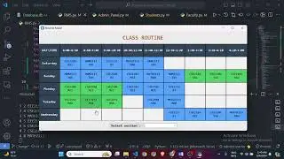 Routine Management System Using Python & CustomTkinter