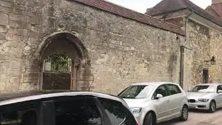 The grounds outside  Winchester Cathedral