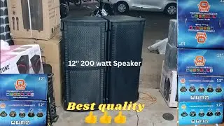 Qube Company 12 inch 200 watt Speaker Sound check.. || Best quality Speaker 🔥
