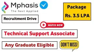 Mphasis Hiring For Graduates - Mphasis Recruitment Drive 2022