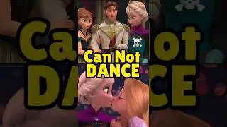 Elsa can't DANCE in FROZEN Movies 😰🤯💀 #disney #frozen #elsa #anna #frozen2 #shorts