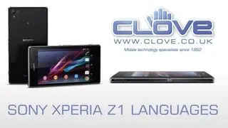 Sony Xperia Z1 Languages