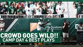 Zach Wilson GOES DEEP To Elijah Moore | Training Camp Day 4 Best Plays | New York Jets