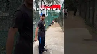 12 Runs Challenge with Best Plastic Bat! 🏏 SLOVIC Power #shorts #cricket #InsideEdge
