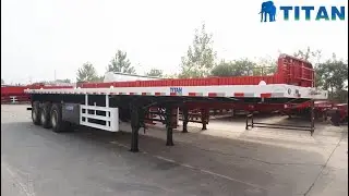 What is flatbed trailer? 3 axle platform 40ft container flatbed semi trailer for sale