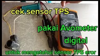 Cara cek sensor TPS motor Honda mengunakan Avometer digital.