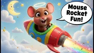 🎉🐭 Chooha Rocket Sawari | Funny Cartoon Song for Kids 🚀✨ #youtubeshorts #shorts #shotsfeed#kidsvideo