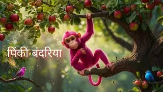 पिंकी बंदरिया | Pinky the Monkey | Heartwarming Moral Jungle Story for Kids