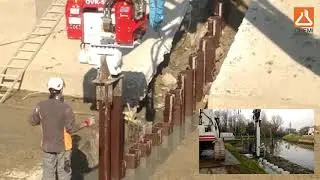 PVC Sheet Pile Installation